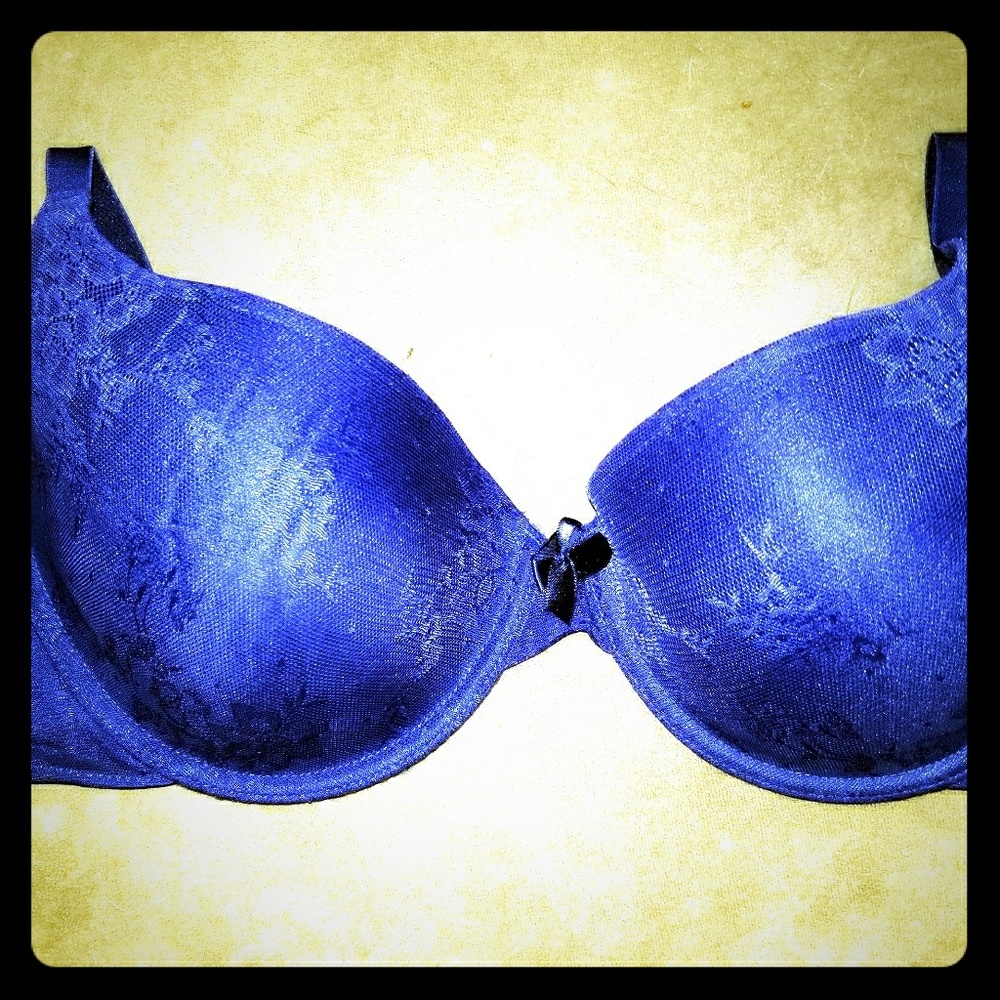 Cute floral blue bra